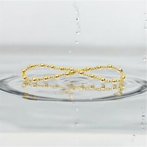 Bracelet gold beads beaded stretchy, Waterproof no tarnish bracelets, al…